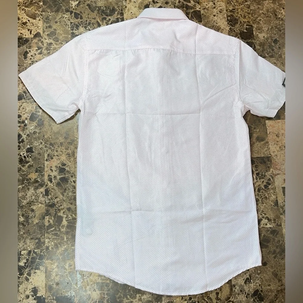 Nine West Mens Wear Dress Shirt Button Slim Fit Wrinkle Free Moisture Wicking - Picture 16 of 17